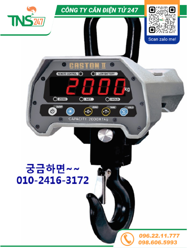 Cân treo điện tử Caston II THB 2 tấn