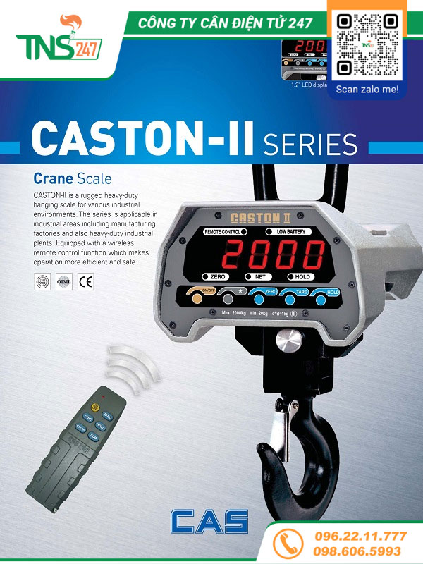 Cân treo điện tử Caston II THB 2 tấn
